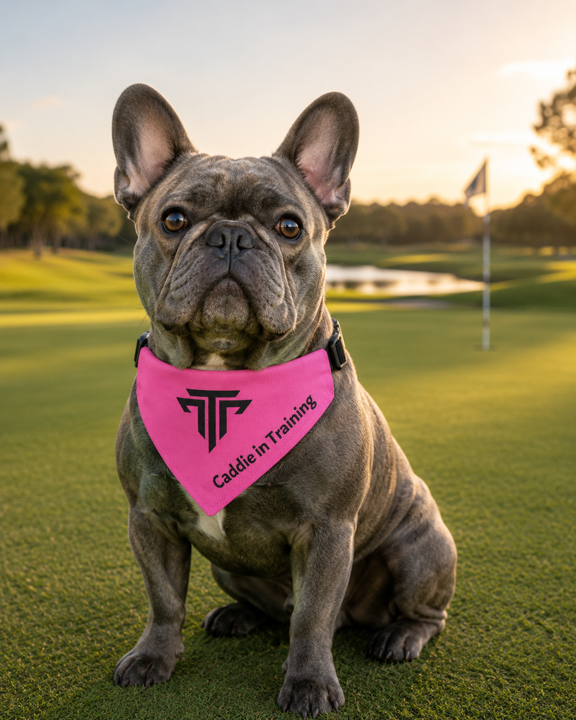 Caddie in Training Clip-on Pet Bandana