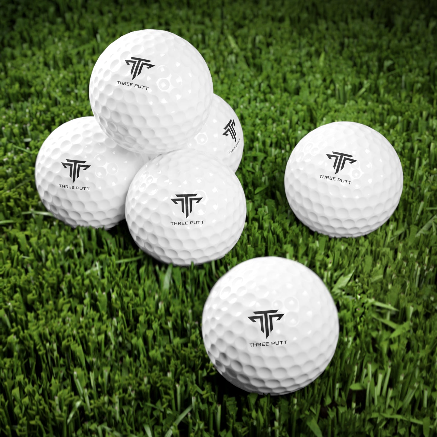 Three Putt Golf Balls, 6pcs