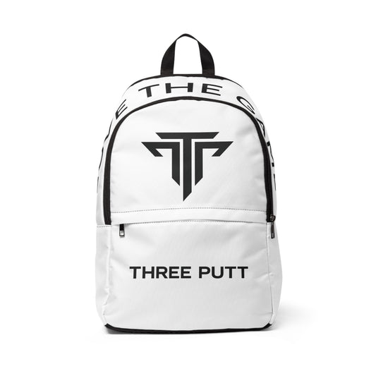 Three Putt Golf Backpack – White Logo