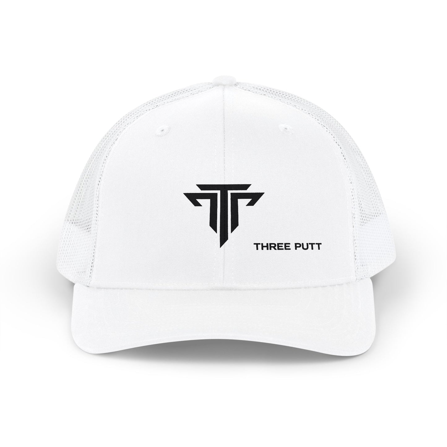 Three Putt Embroidered Trucker Hat – Whiteout Edition